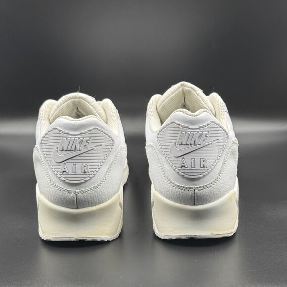 Nike Air Max 90 Leather Triple White - Picture 4 of 10